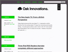 Tablet Screenshot of oakinnovations.co.uk